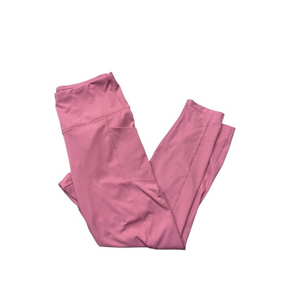 Yoga Leggings With Pockets For Women By YOGALICIOUS Size M Pink - Picture 2 of 3